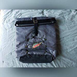Mountain Dew Rolltop Cooler Backpack (Gray/Green) - NWOT